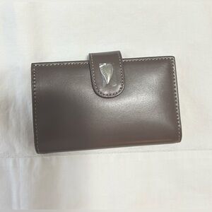 Lancaster card holder, grey. New without tags. Great for a gift.